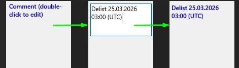 Comment Field (double-click to edit)